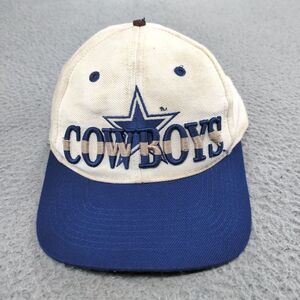 Vintage 1990s Dallas Cowboys Eastport Big Star Script Logo Snapback Hat Spellout
